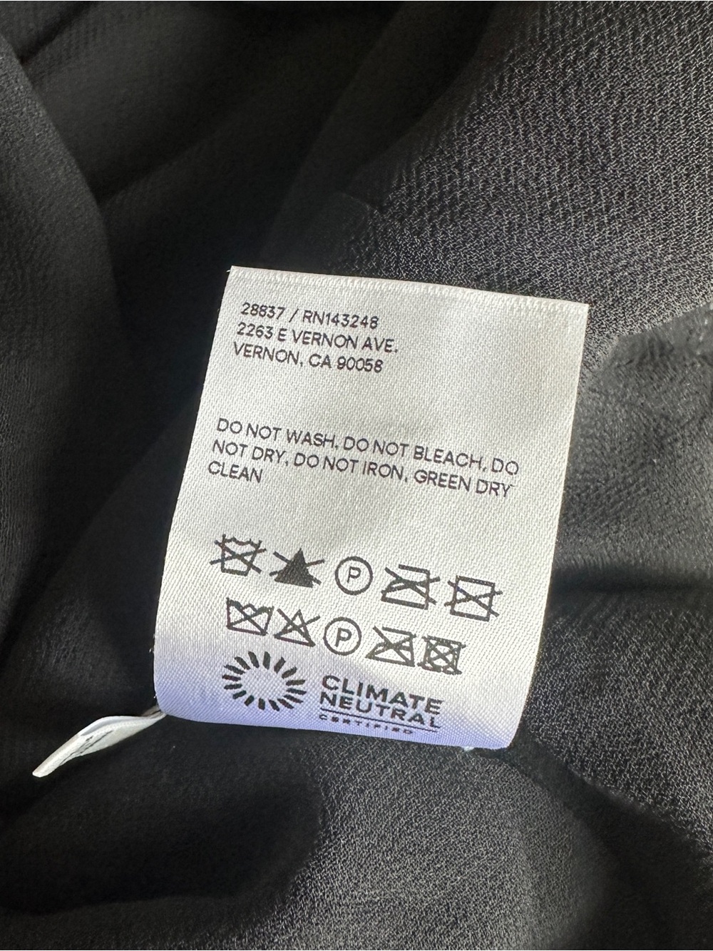 Reformation Black V-Neck Dress with Back Zip - Picture 9 of 9